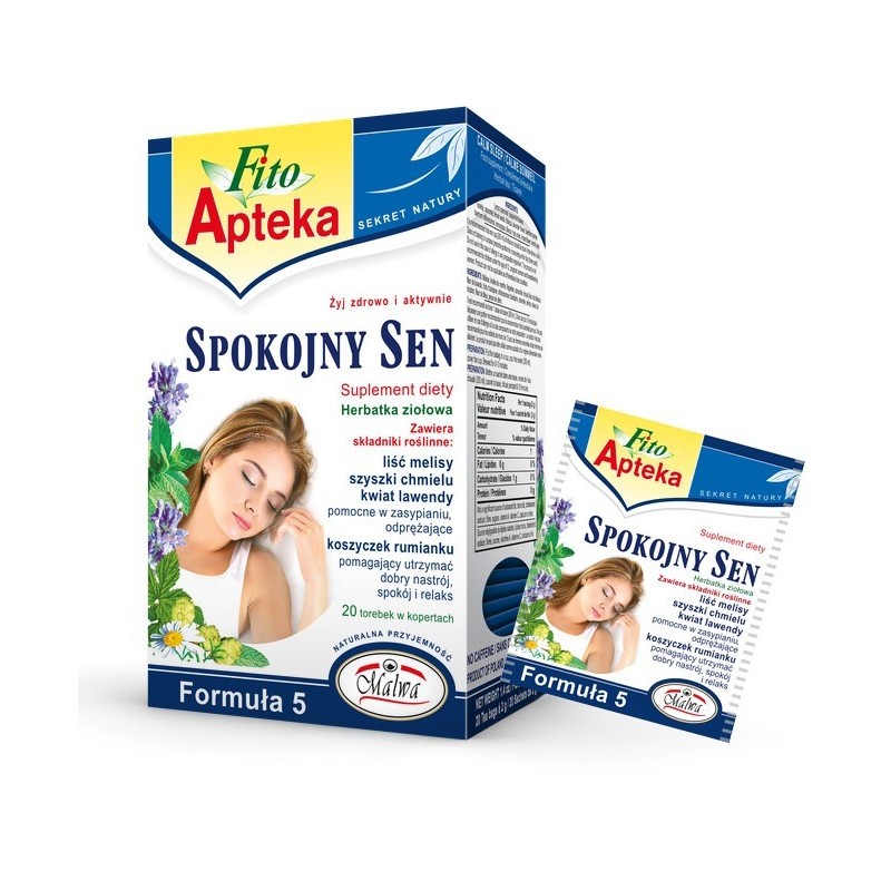 Spokojny sen herbatka ziołowa 20 x 2g