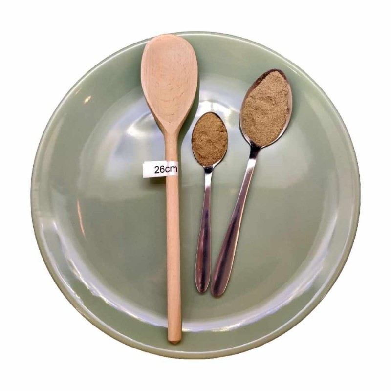 Wooden cooking spoon oval 26cm