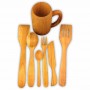 Wooden kitchen utensils set - cherry wood