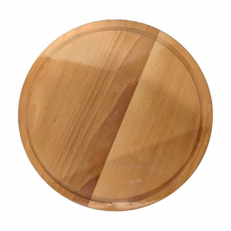 Wooden cutting board round 34cm