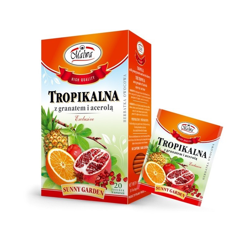 Tropical tea with Pomegranate and Acerola 20 x 2g 40g