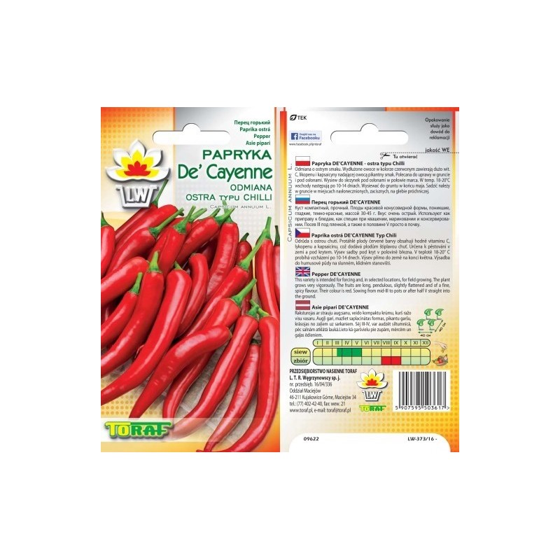 Pepper De Cayenne Typ Chili