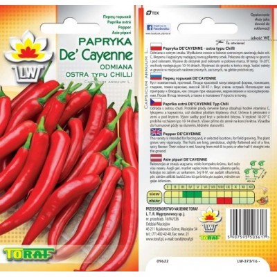 Papryka ostra De Cayenne typ Chili