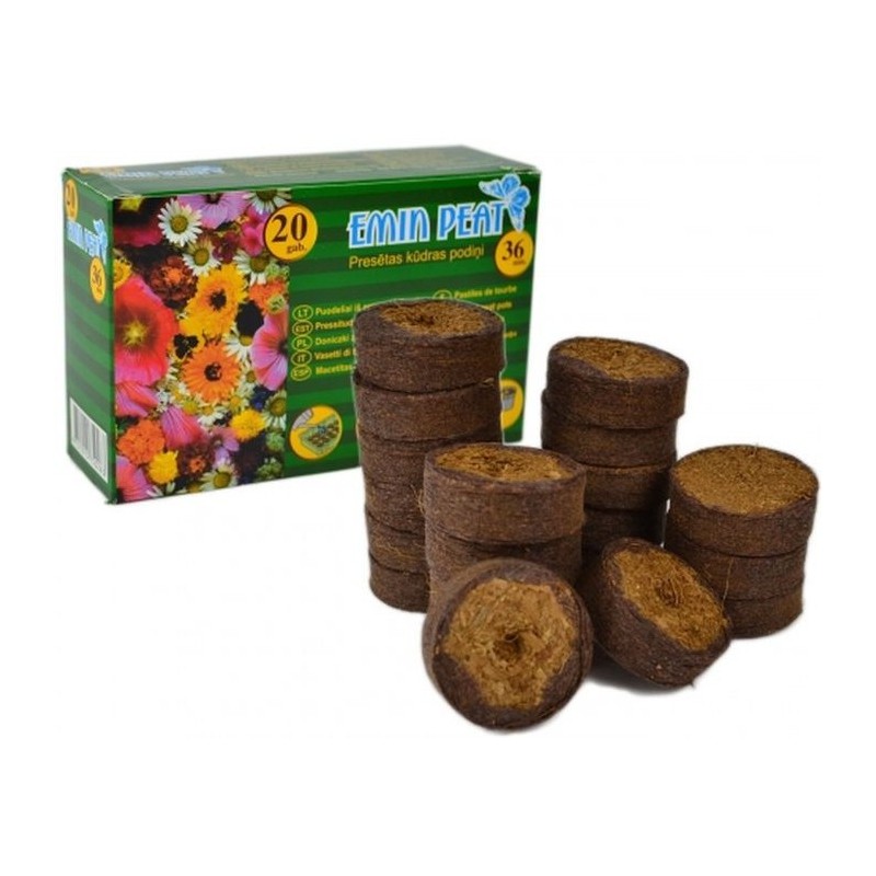 Turftabletten 36mm 20 stuks