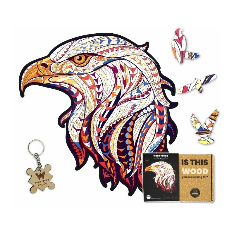 Wooden puzzle | Predatory Eagle | 38x28cm | 200 pieces