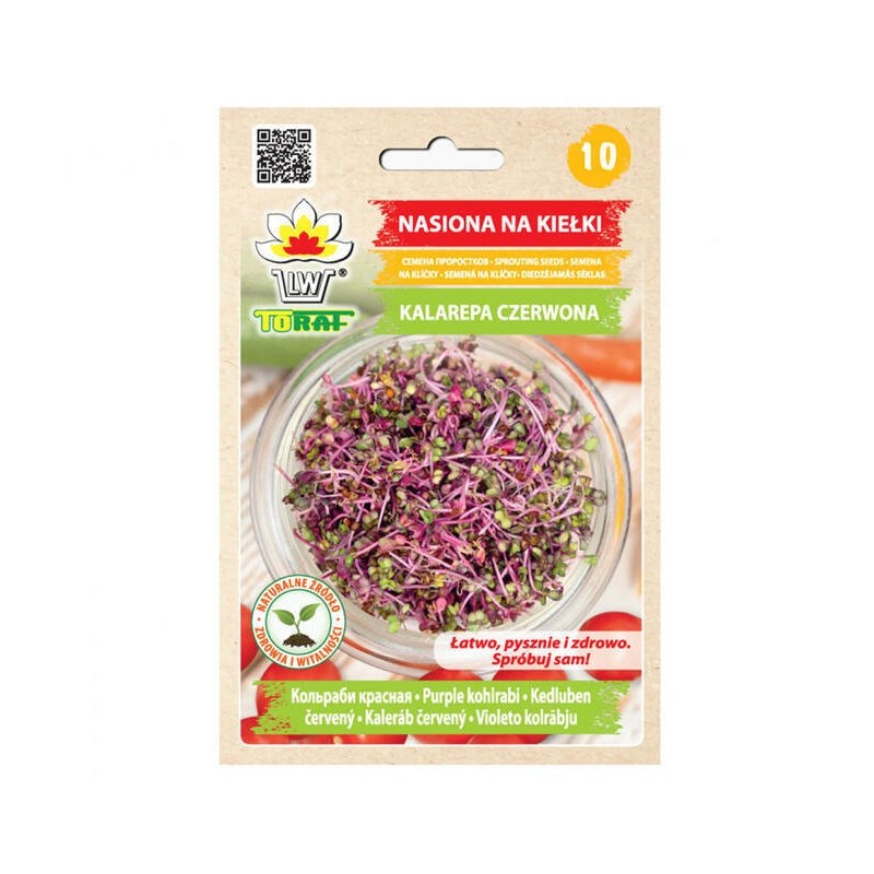 Kalarepa czerwona | Nasiona na kiełki 10g