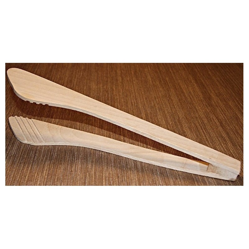 Wooden kitchen tongs 28cm