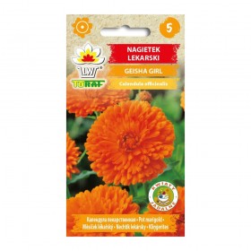 Marigold Geisha Girl - Unique Red-Orange Flowers