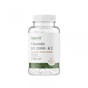 Vitamin D3 2000 IU + K2 VEGE | 120 caps