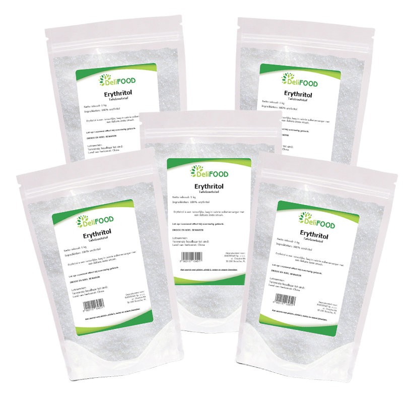 5x Erythritol 1kg (totaal 5kg)