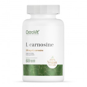 L-Carnosine (L-Karnozyna) VEGE | 370mg | 60 caps [let op: t.h.t. 06.06.2025]