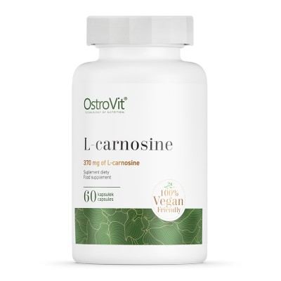 L-Carnosine (L-Karnozyna) VEGE | 370mg | 60 caps [let op: t.h.t. 06.06.2025]