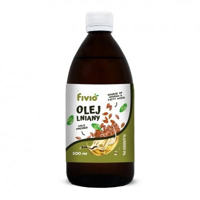 Olej lniany tłoczony na zimno | 500ml