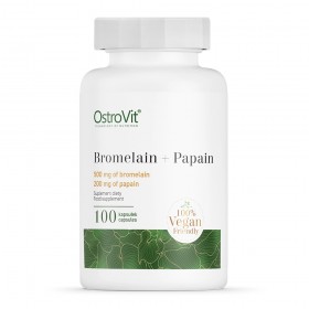 Bromelaina + Papaina VEGE | 500mg + 200mg | 100 kapsułek