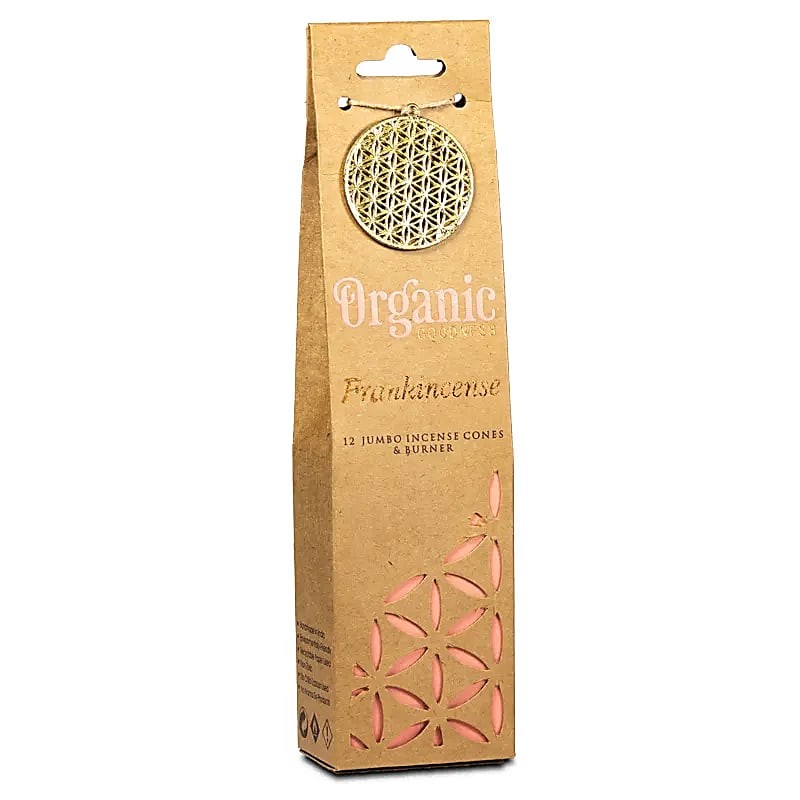 Incense cones | 12 pieces + small burner Frankincense