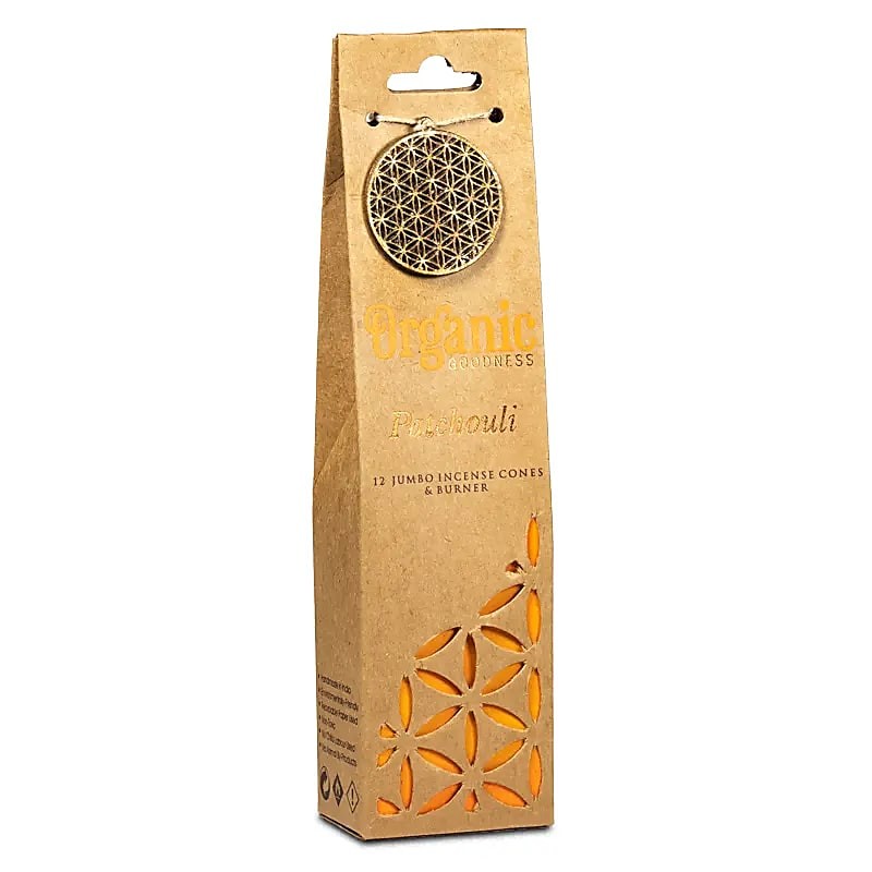 Incense cones | 12 pieces + small burner Patchouli