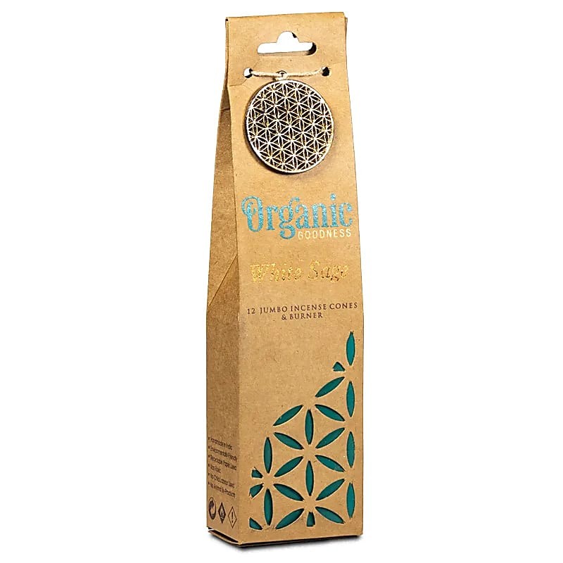 Incense cones | 12 pieces + small burner Sacred sage