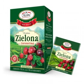 Zielona herbata z żurawiną 20 x 1.5g