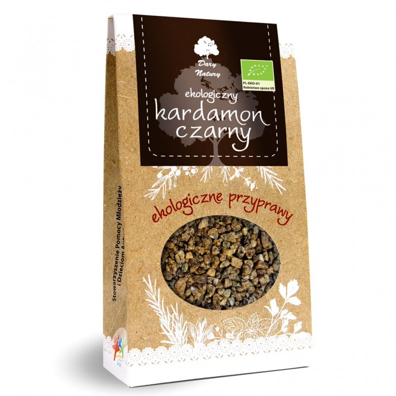 BIO Czarny kardamon cały 40g