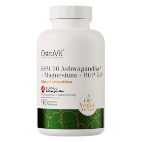 KSM-66 Ashwagandha® + Magnesium + B6 P-5-P VEGE | 90 caps