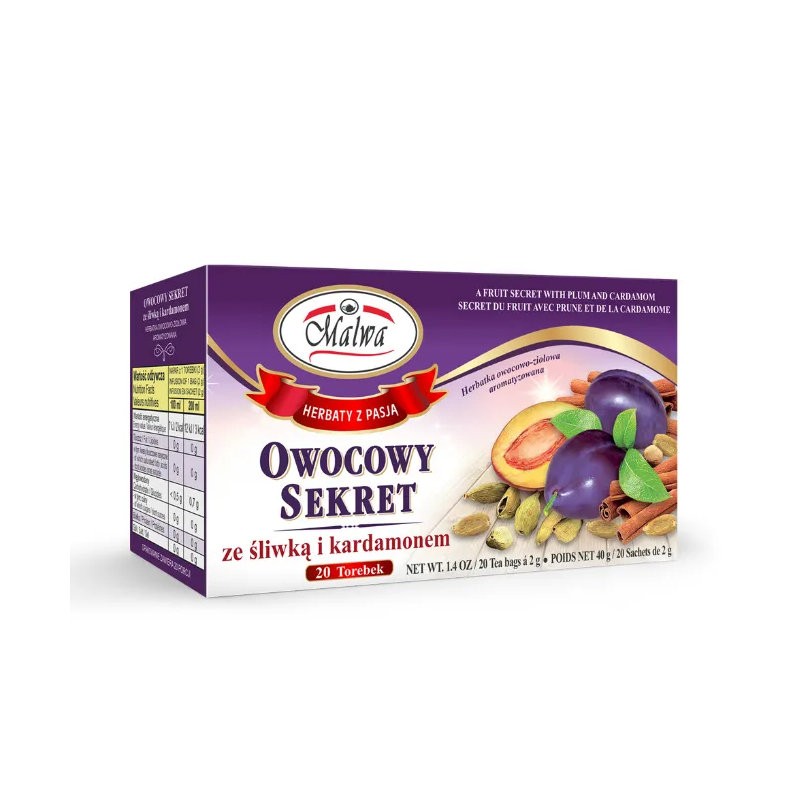Fruity secret with plum and cardamom tea | 20 bags