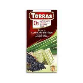 White chocolate with algae and black salt | 75g