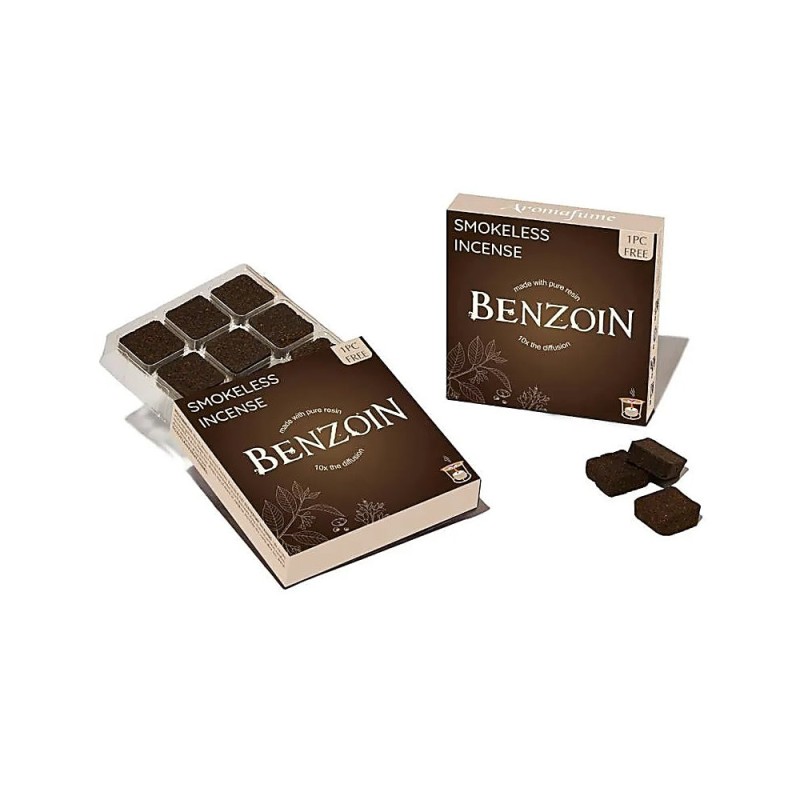 Incense cubes | 9+1 pieces | low-smoke Benzoin