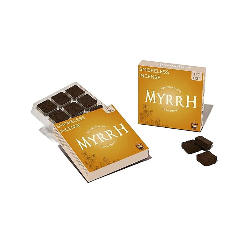 Incense cubes | 9+1 pieces | low-smoke Myrrh