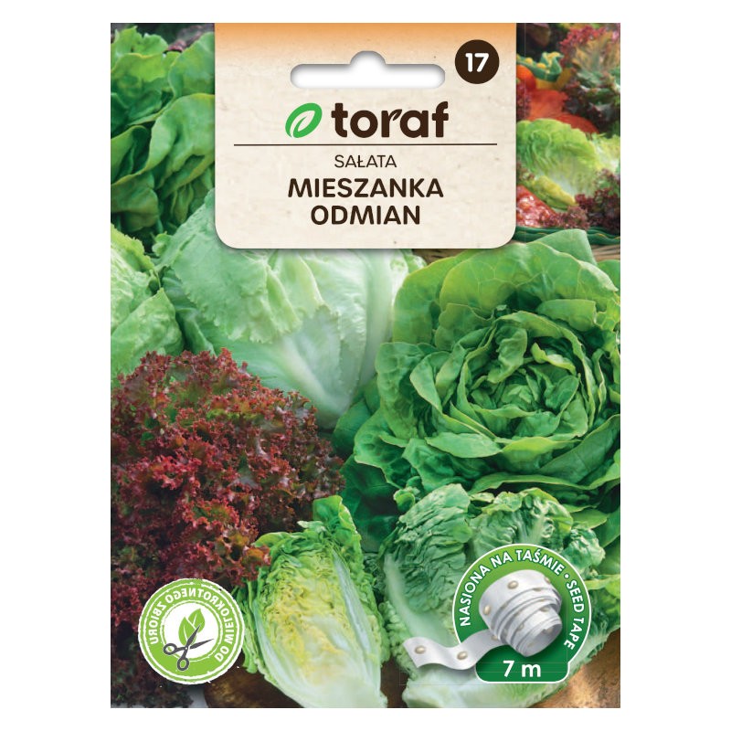 Lettuce mix of varieties | Vegetable seeds on tape
