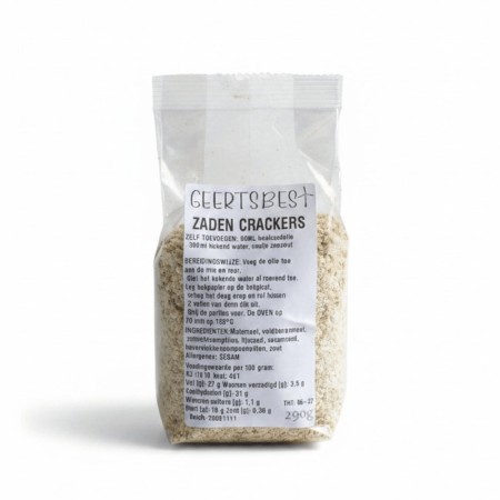 Zaden Crackers glutenvrij 290g | Geert Best | ietsGezond.nl