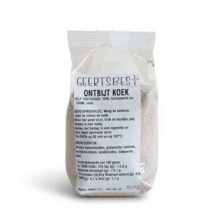 Ciasto śniadaniowe | bezglutenowe | 350 g kupić | ietsGezond.nl