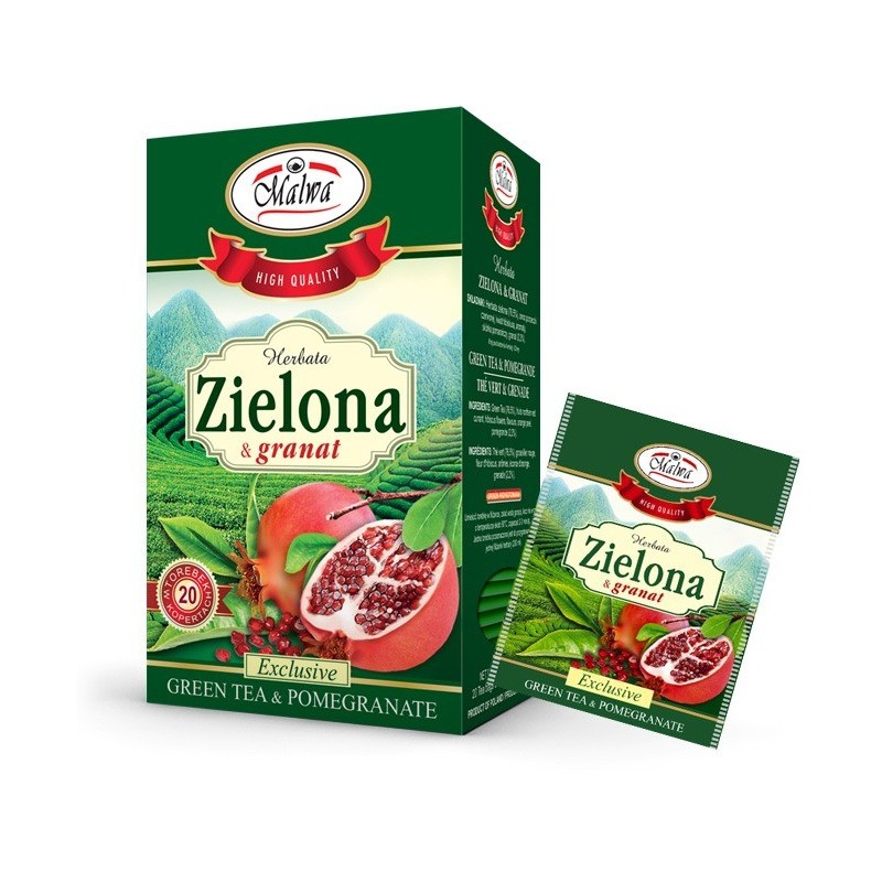 Groene thee met granaatappel | 20 zakjes