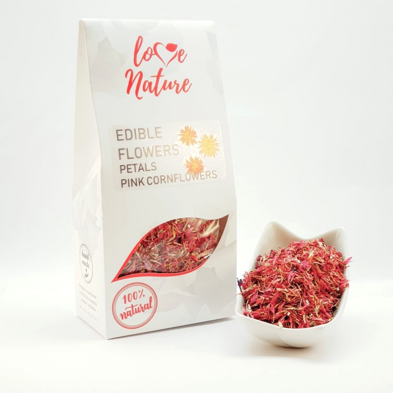 Pink cornflowers petals edible 10g