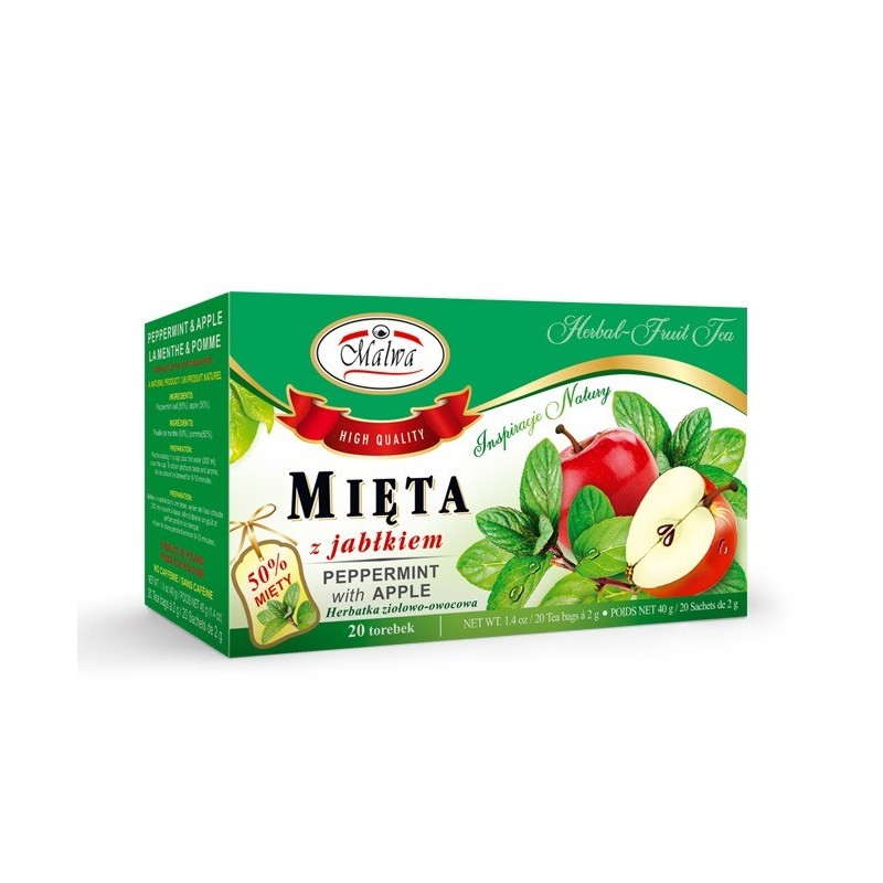 Muntthee met appel | 20 zakjes